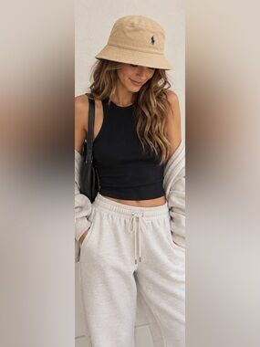 Polo by Ralph Lauren Cafe tan Bucket Hat with Embroidered logo